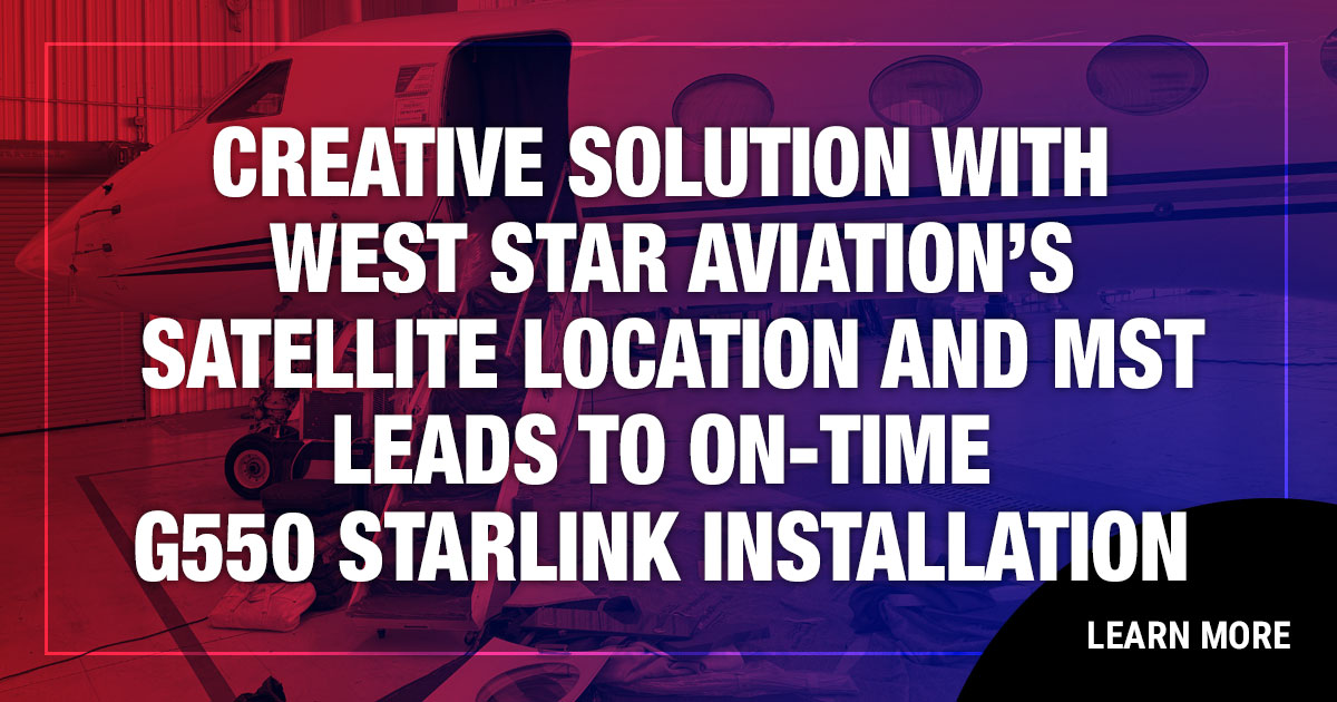 G550 Starlink Installation